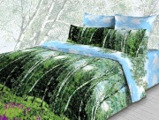 КПБ 1,5 спальное ТМ "Василиса" расцветка "Березки" КПБ 1,5 спальное ТМ "Василиса" расцветка "Березки"